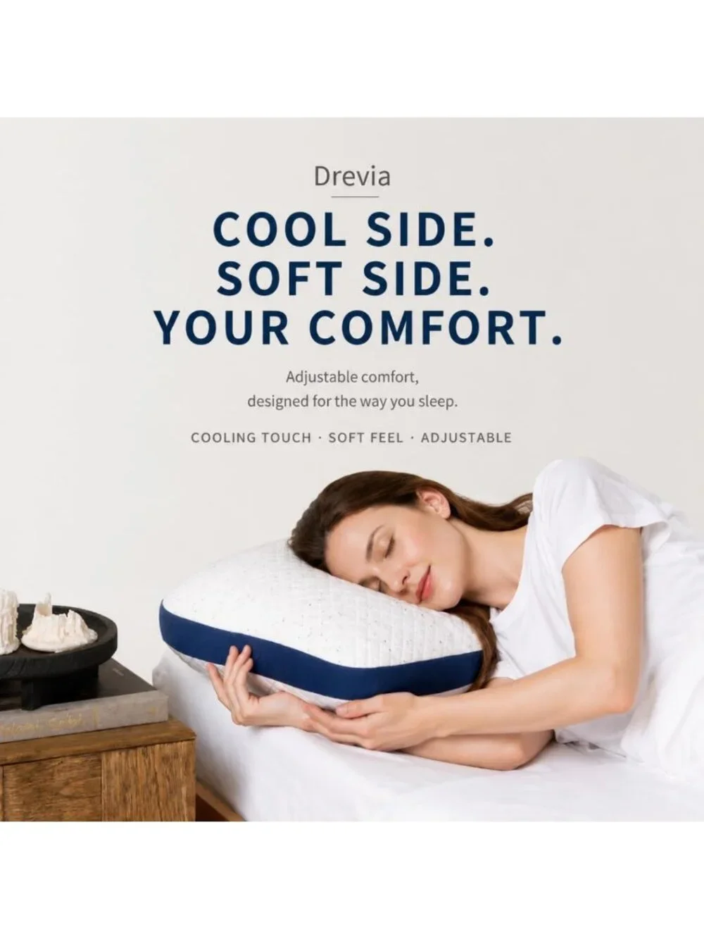 Cooling Queen Size Memory Foam Pillows Set of 2 - Shredded Comfort & Support